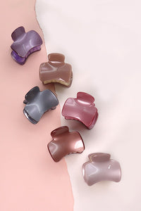 Square Cellulose Hair Claw Clip