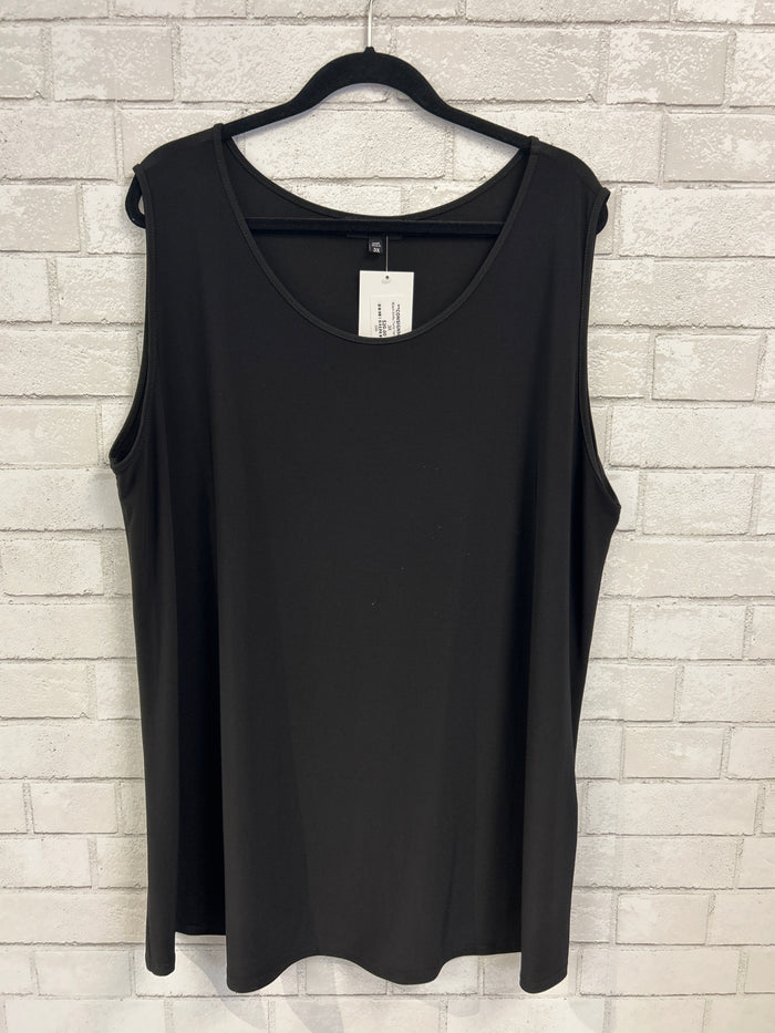 Black Slinky Tunic Tank - Sun Kim