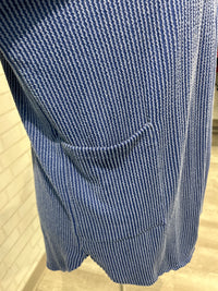 Blue Ribbed Cardigan - Heimish