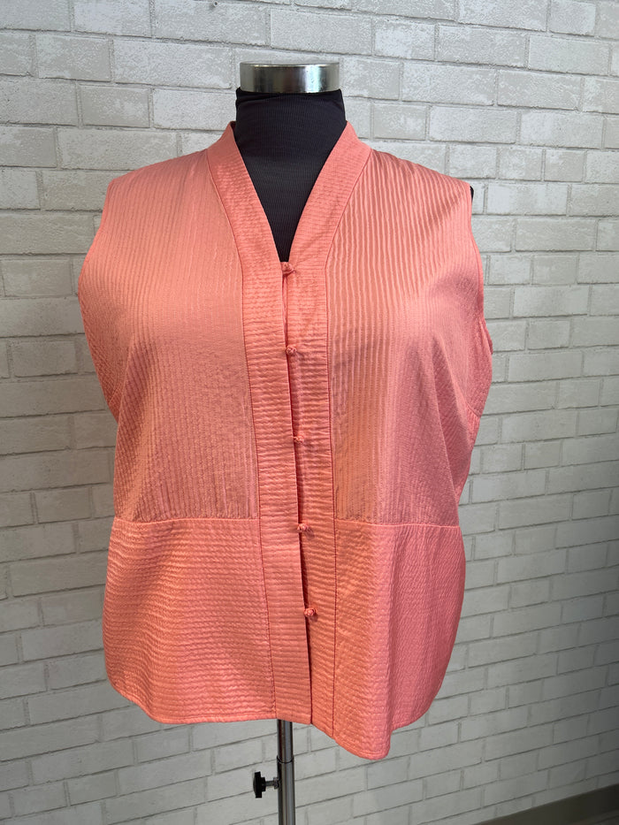 Pink Silk Eileen Fisher Vest