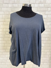 Charcoal Blue Tee - PureJill