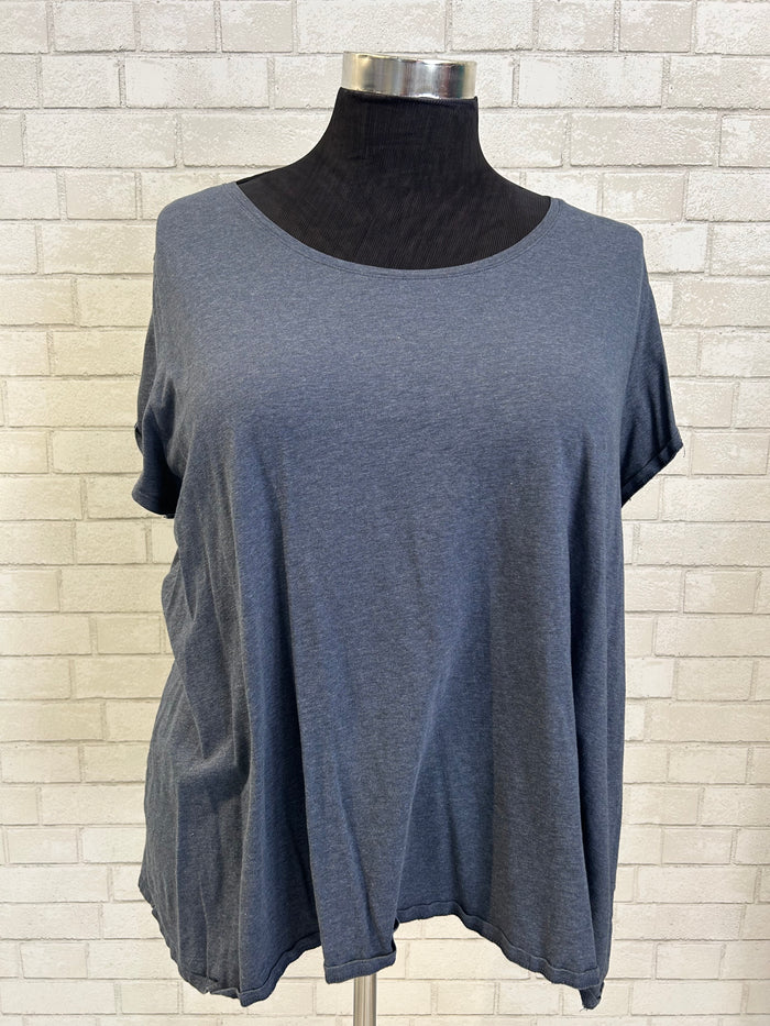 Charcoal Blue Tee - PureJill