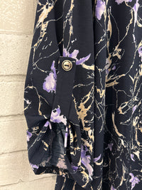 Navy Print Lizzy Top (NWT) - Dear Scarlett