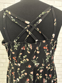 Black Maxi Floral Dress - Nine Britton