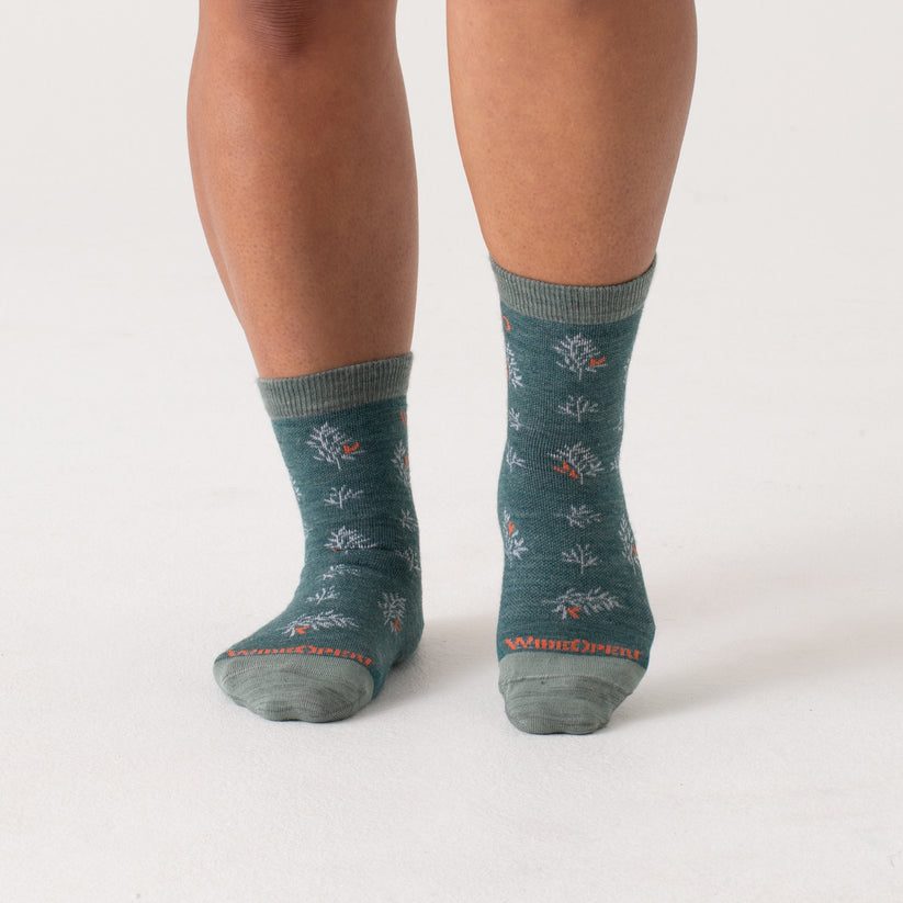 Women's Foliage Lightweight Micro Crew Socks