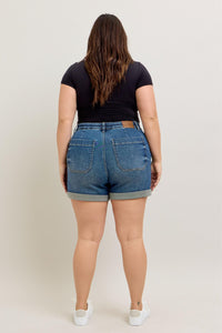 High Waist Cuff Jogger Shorts