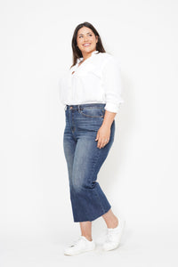 High Waist Wide Leg Crop
