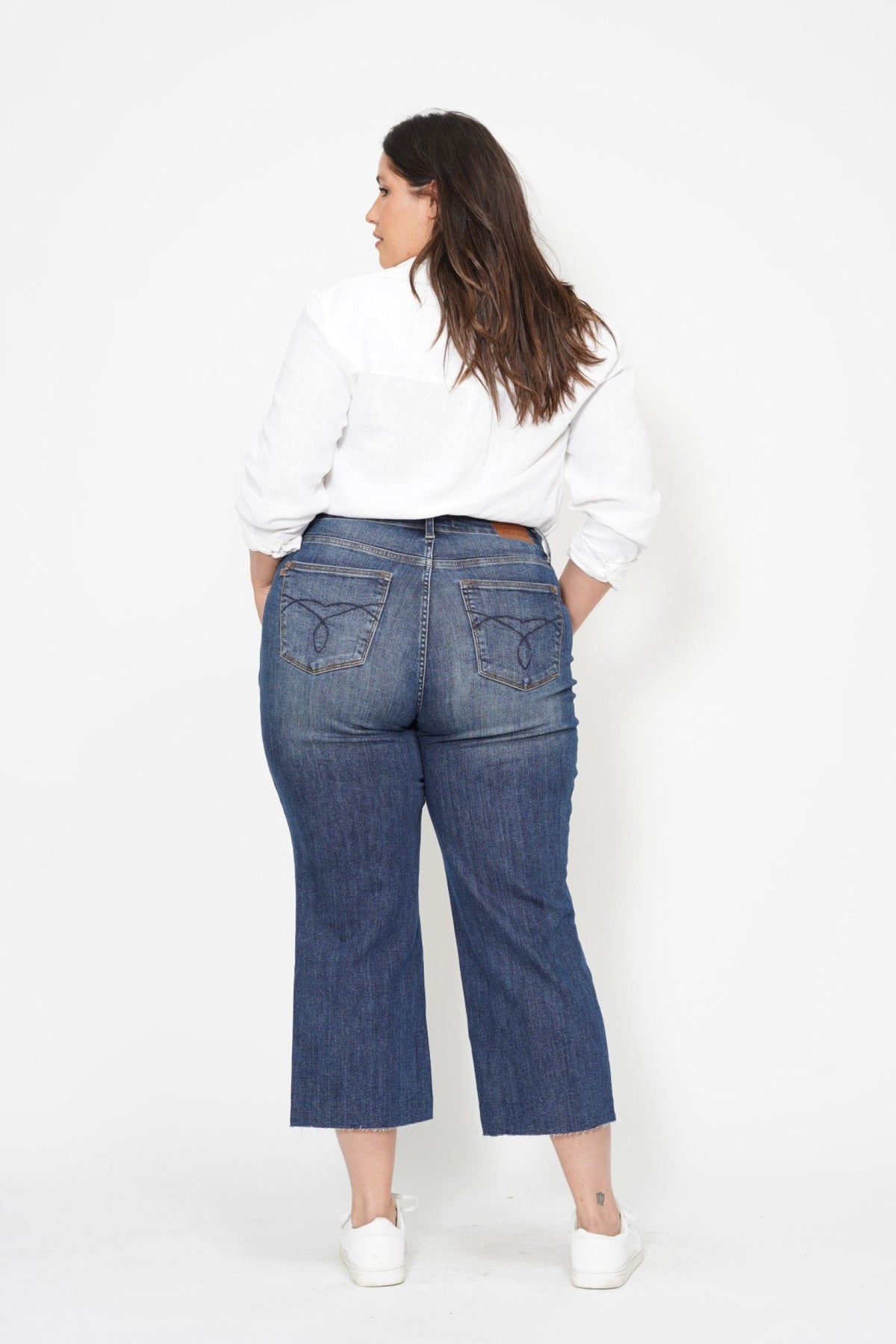 High Waist Wide Leg Crop