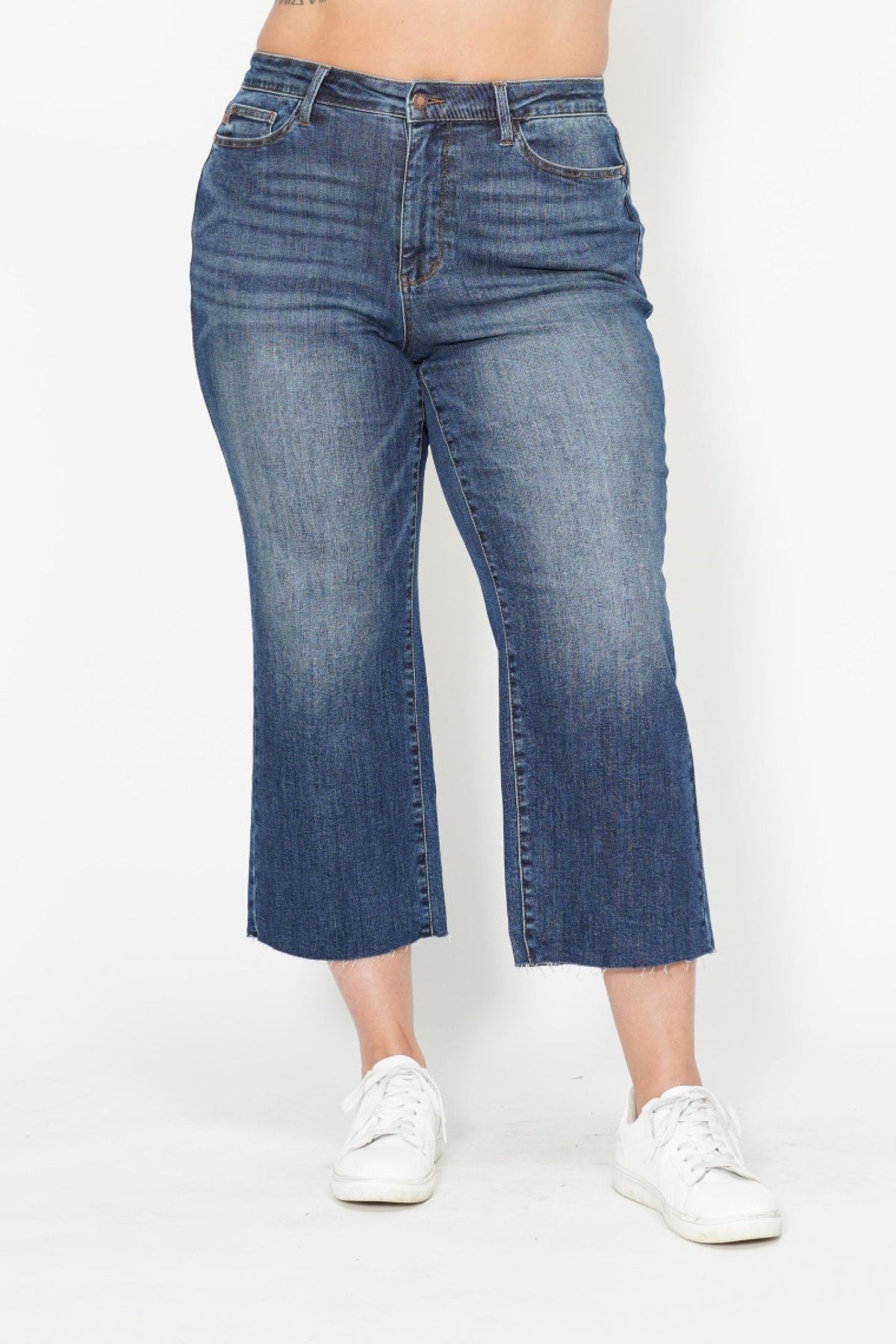 High Waist Wide Leg Crop