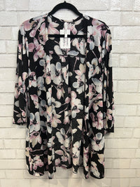 BLACK FLORAL CARDIGAN - DEAR SCARLET