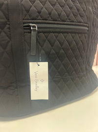Black Quilted Classic Tote - Vera Bradley