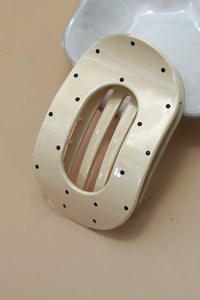 Jumbo Lay Flat Oval Hair Claw Clip