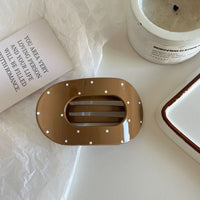 Jumbo Lay Flat Oval Hair Claw Clip