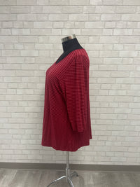 Red Striped Tunic - Heartstring