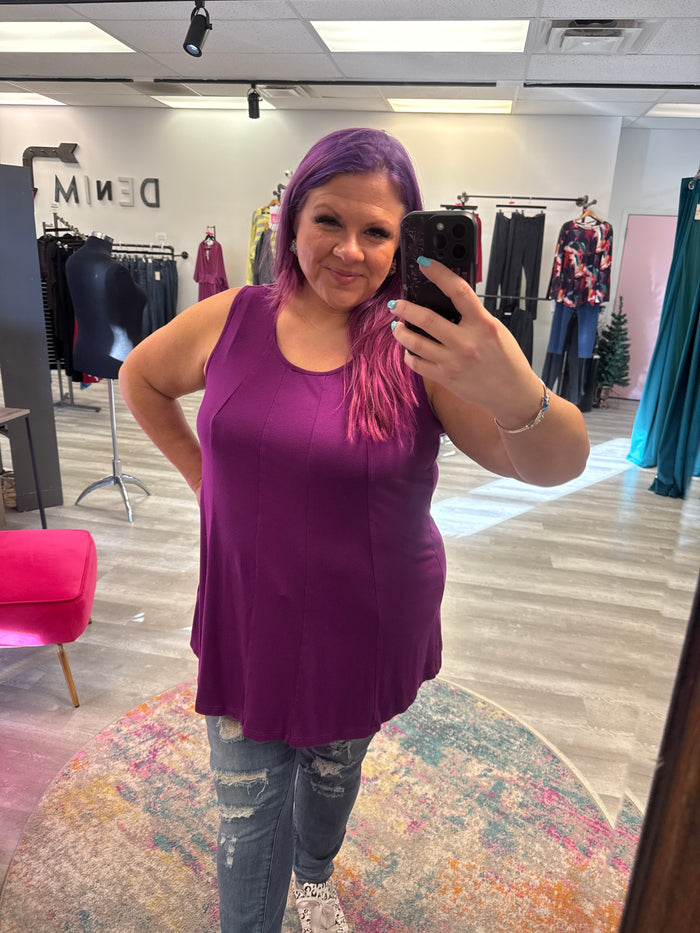 Magenta Seam Tank - Q|Neel