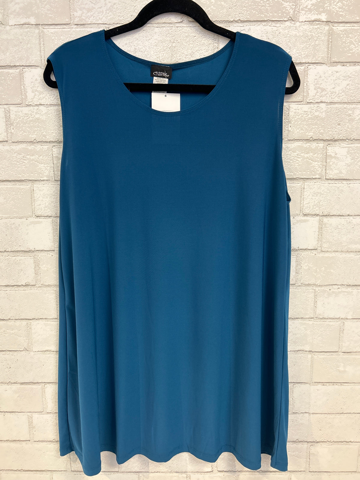 Teal Slinky Tunic Tank - Caribe