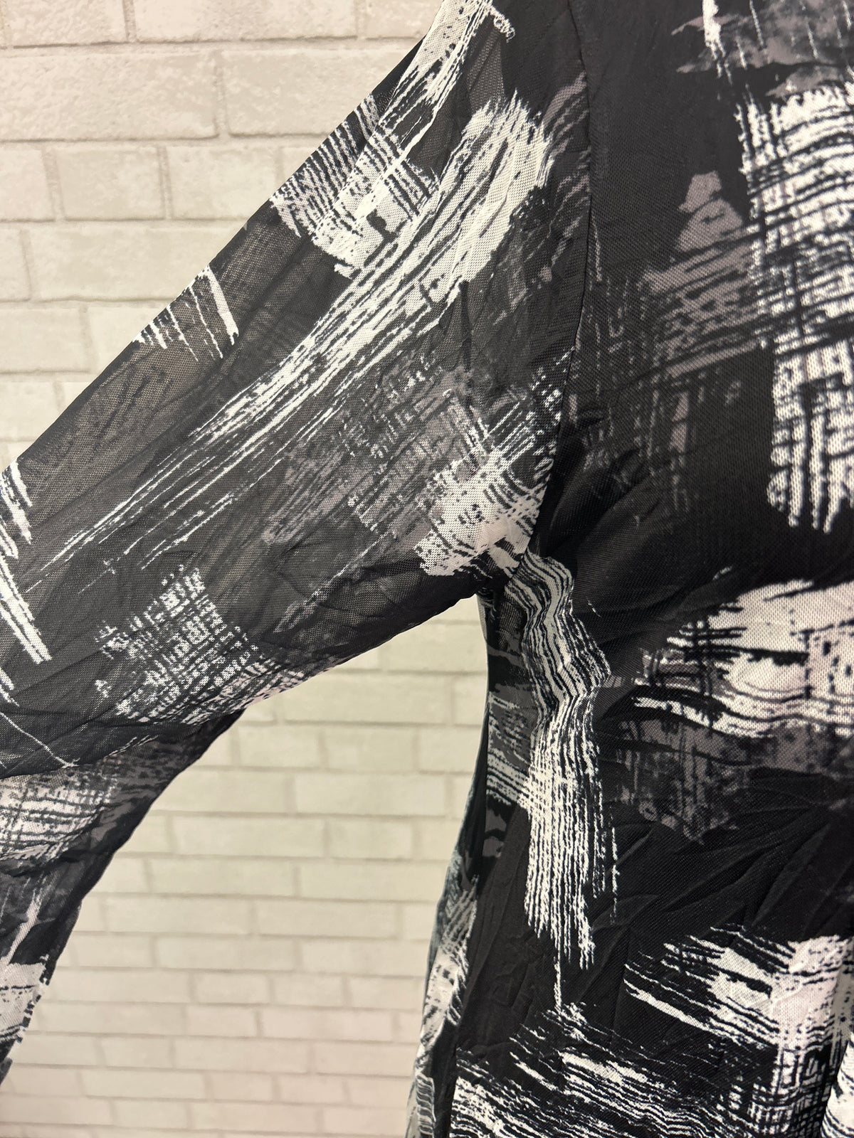 Mesh Duster B/W/G - Reina Lee
