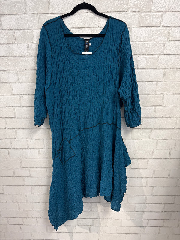 Teal Textured Tunic - Noblu