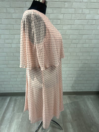 Pink Dot Cape Dress - Danny & Nicole