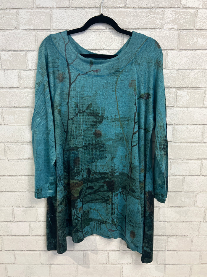 Teal Printed Tunic - Jess & Jane