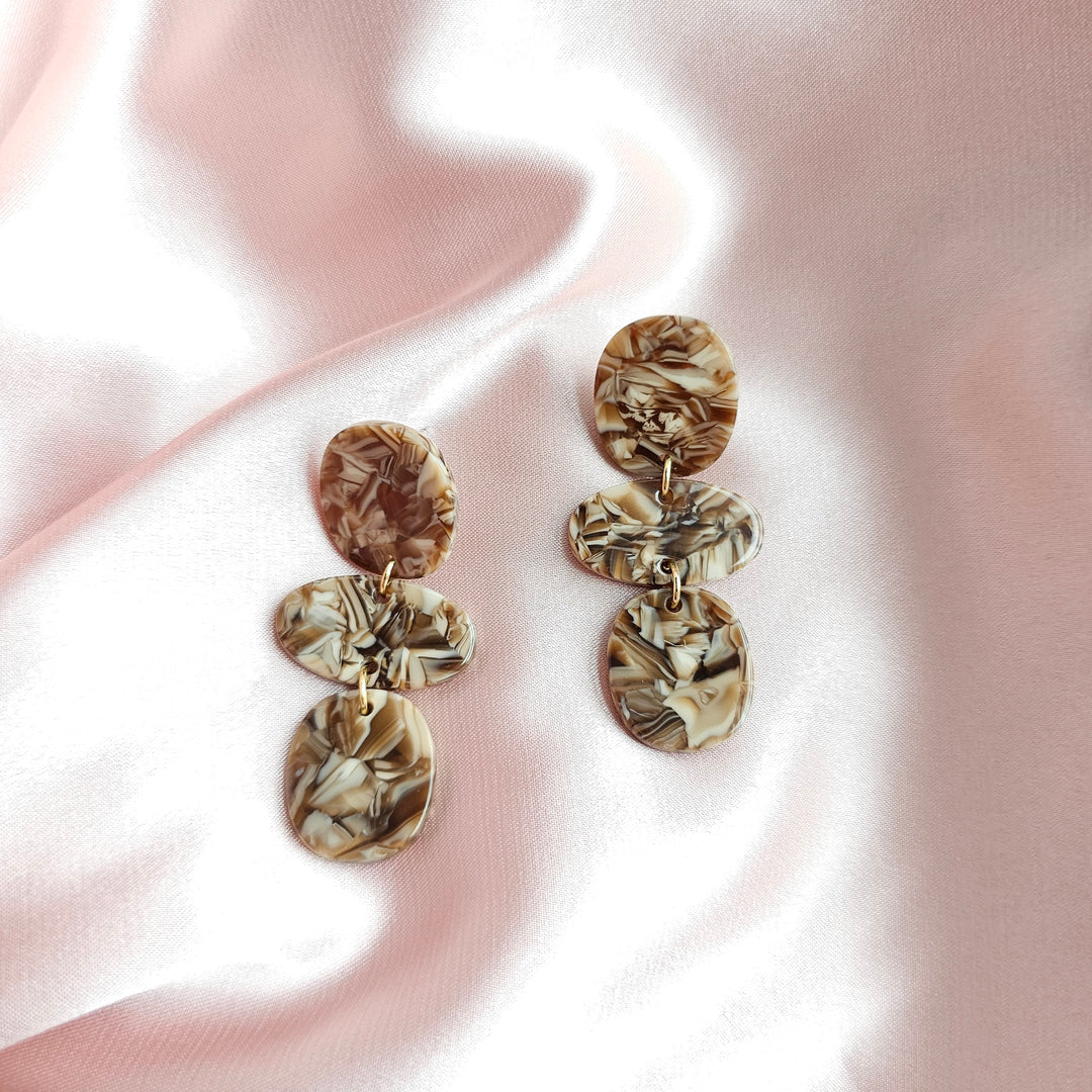 Florence Earrings | Hickory Brown
