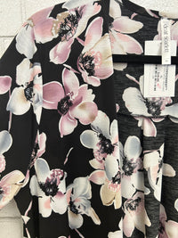 BLACK FLORAL CARDIGAN - DEAR SCARLET