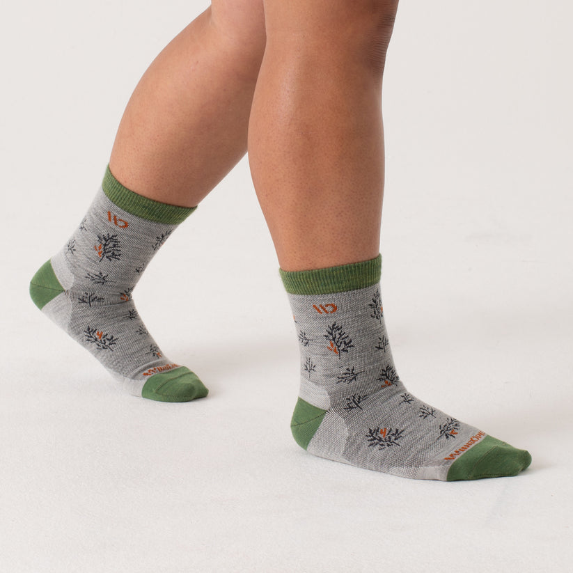 Women's Foliage Lightweight Micro Crew Socks