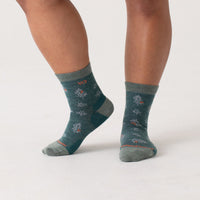 Women's Foliage Lightweight Micro Crew Socks