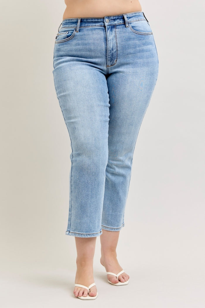 High Rise Ankle Straight