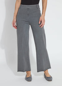 Erin Hi Waist Wide Leg Denim | Antique Wash Charcoal