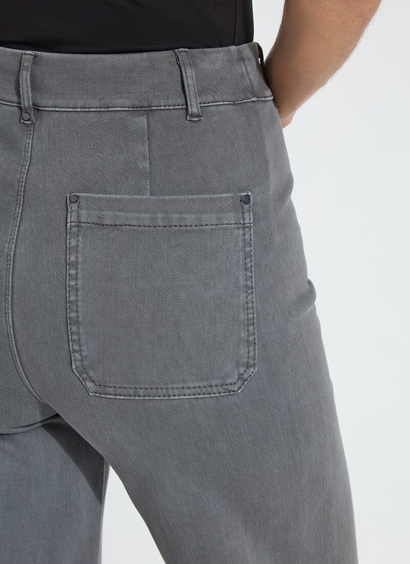 Erin Hi Waist Wide Leg Denim | Antique Wash Charcoal