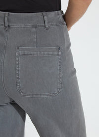 Erin Hi Waist Wide Leg Denim | Antique Wash Charcoal