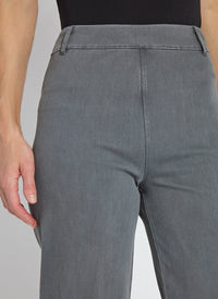 Erin Hi Waist Wide Leg Denim | Antique Wash Charcoal