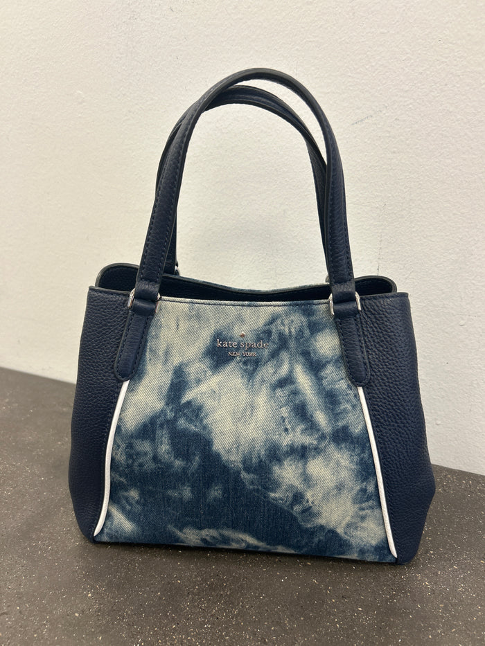 Kate Spade Blue Denim Tie Dye Satchel