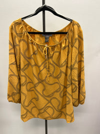 Yellow Chain Print Top - Olivia & Martin (NWT)