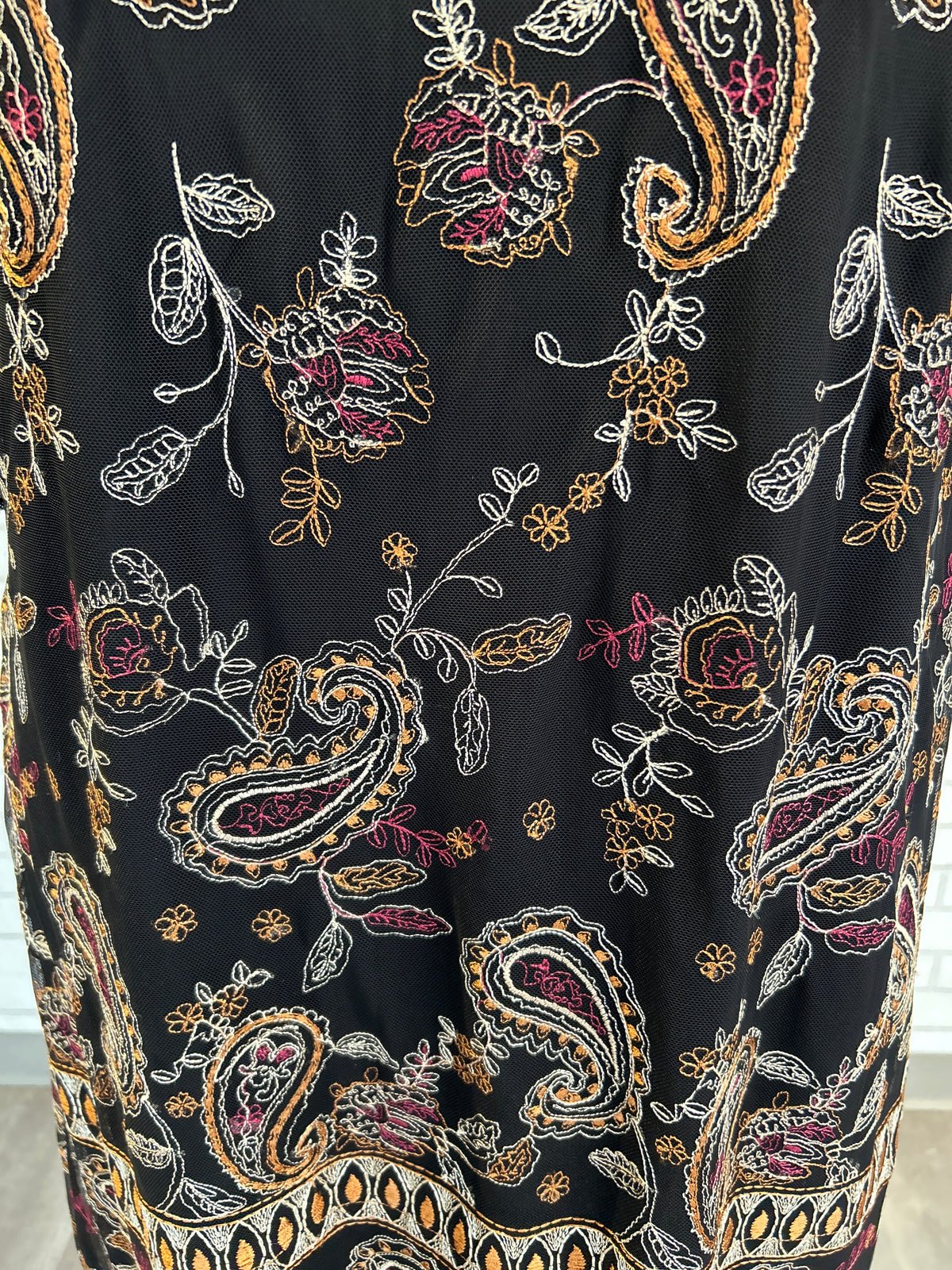 Adrianna Papell Embroidered Dress