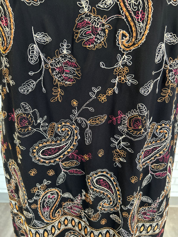 Adrianna Papell Embroidered Dress