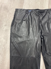 Faux Leather Wide Leg Pants Lysse