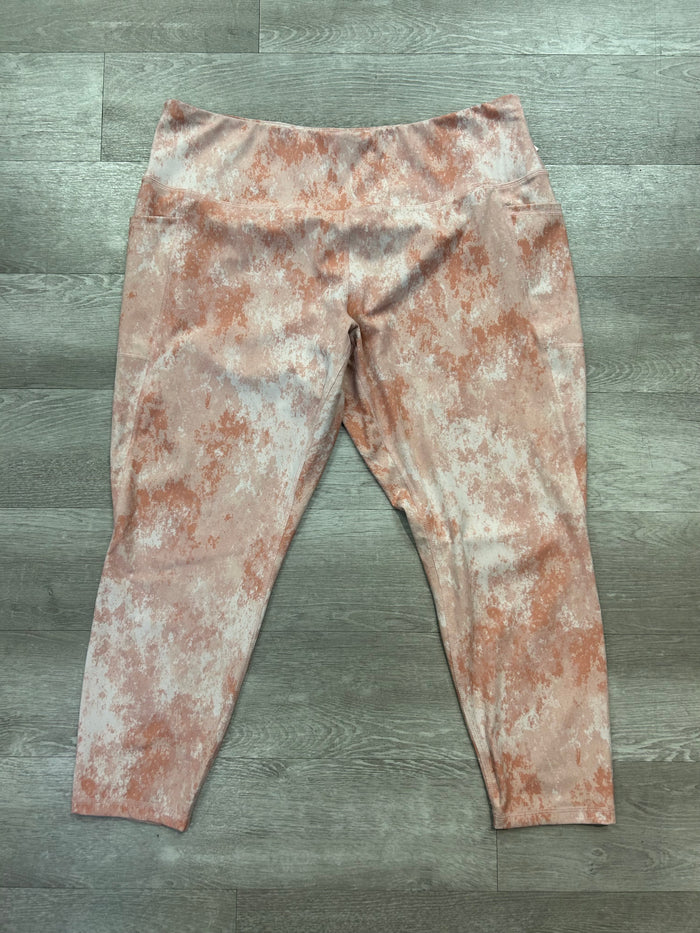 Peach Tie Dye Pocket Leggings - RBX