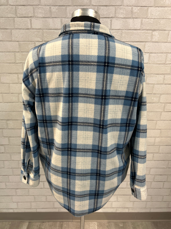 Cozy Plaid Shacket - Maurices