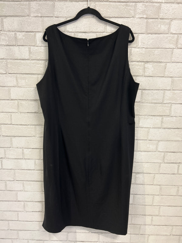Black U-Neck Sleeveless Dress - Lafayette 148