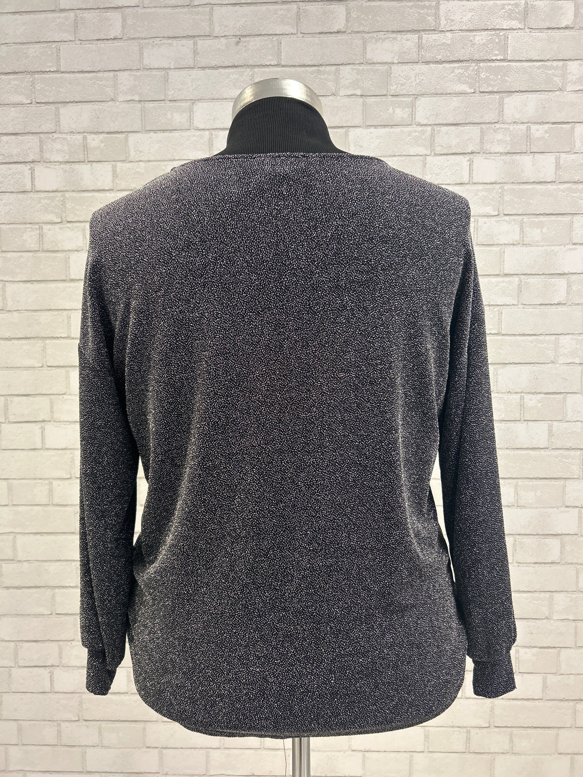 Silver Sparkle Top - Karen Kane