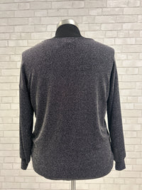 Silver Sparkle Top - Karen Kane