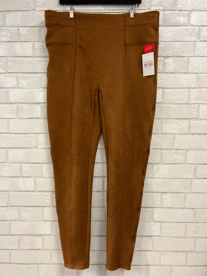 Caramel Faux Suede Leggings (NWT) - Spanx