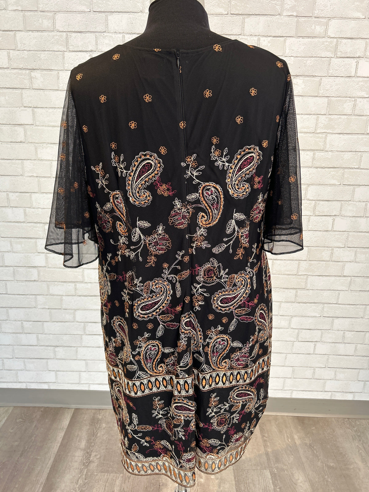 Adrianna Papell Embroidered Dress