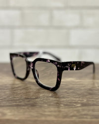 Hint of Purple Tortoise Shell Readers - Anti Blue Ray | RS4075