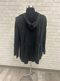 Charcoal Zip Up Swing Hoodie - Jess & Jane