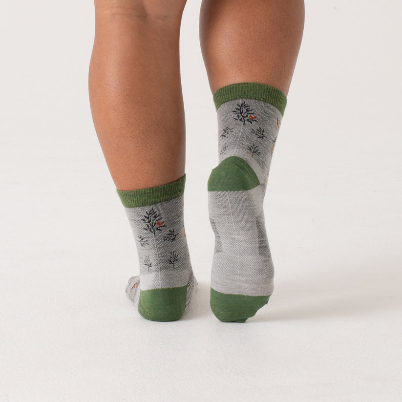 Women's Foliage Lightweight Micro Crew Socks