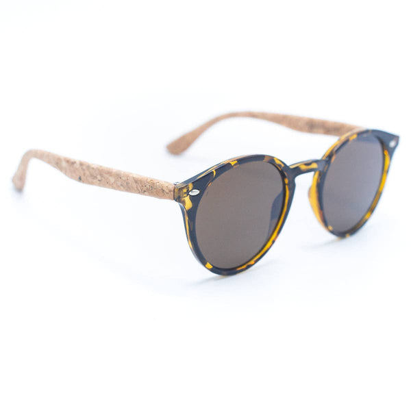 Round Cateye Cork Sunglasses