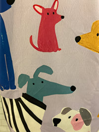 Lavender Dog Print 1/4 Button Up Shirt